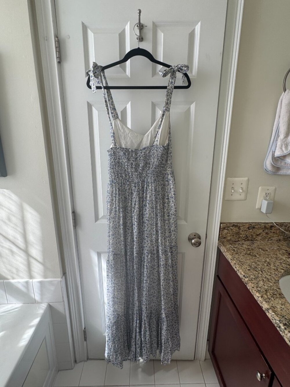 Sezane Phily Dress - Blue Flowers - Size S / 4 / 36 - Picture 4 of 5